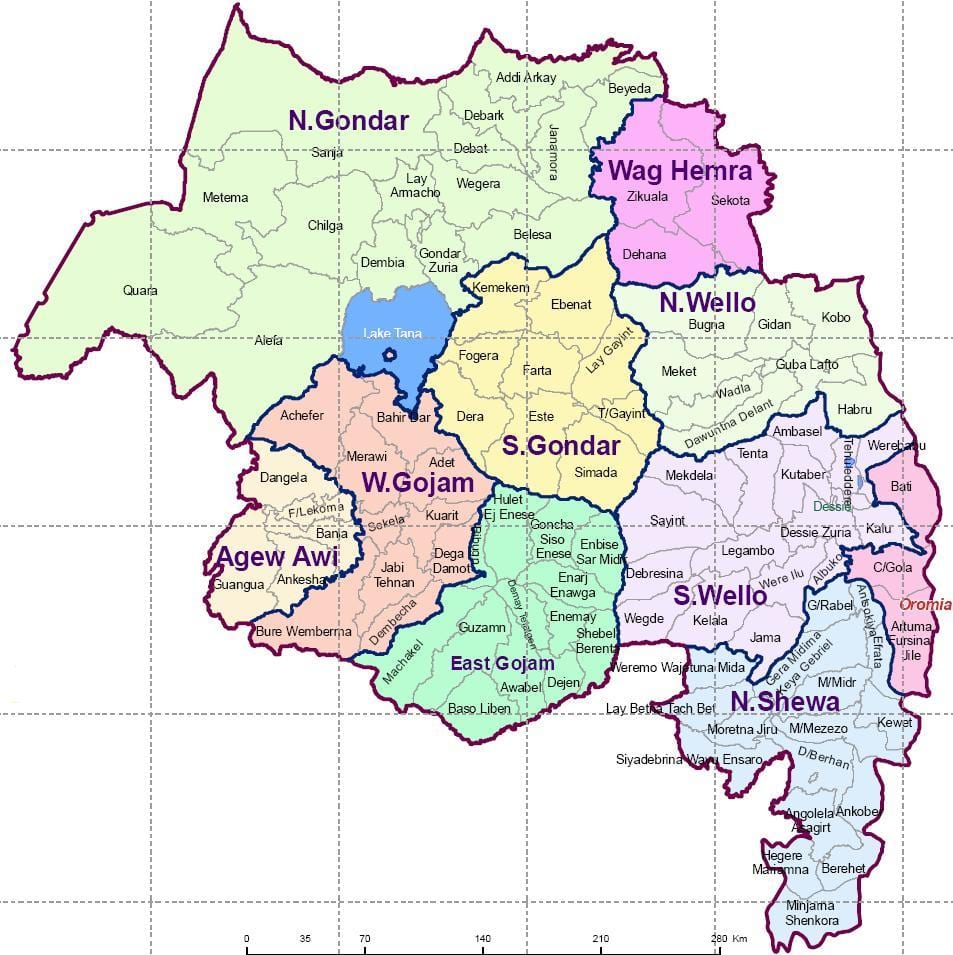 エチオピアgondar地図
