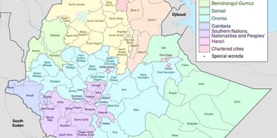 新しいエチオピアの地図